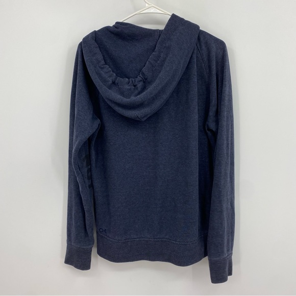 Outerknown Women's Full Zip Hooded Sweatshirt Blue Size Medium - Picture 4 of 9